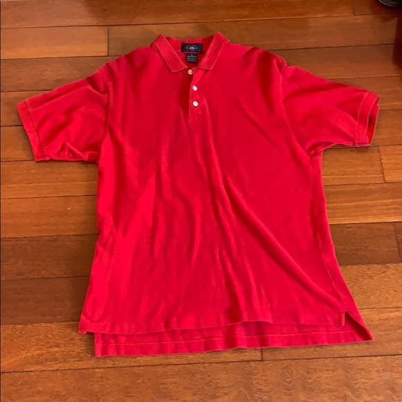 Red short sleeve polo simple wear size large clean - Picture 1 of 5